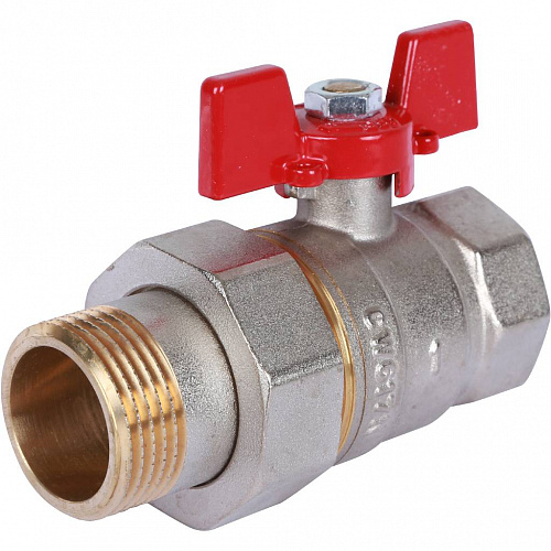 Кран шаровой с американкой ROMMER бабочка 1&amp;quot; ВН