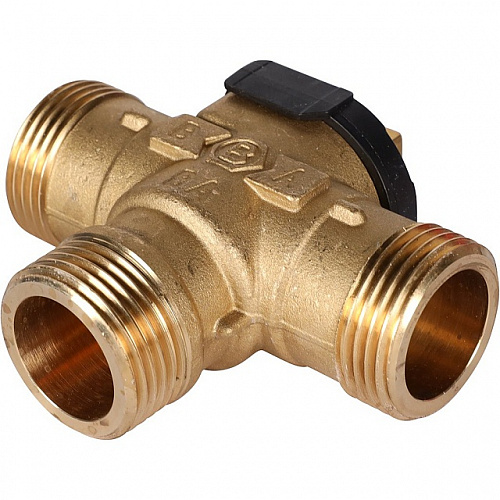 Клапан трехходовой зональный STOUT сервопривод 230V, с кабелем 1м,, НР 1&amp;quot;