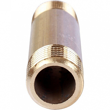 Бочонок резьбовой латунный STOUT без покрытия 1/2&quot;x70мм