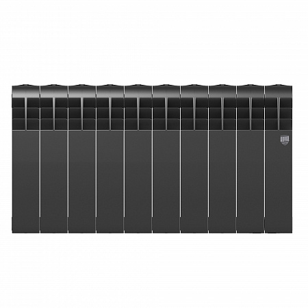Радиатор биметаллический ROYAL THERMO BILINER NOIR SABLE 350x10 секций, черный (НС-1197126)