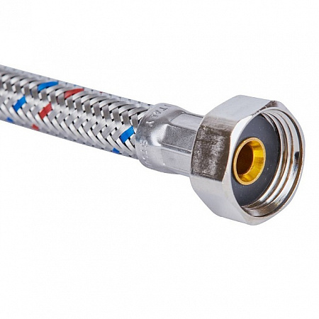Гибкая подводка для смесителей STOUT нерж.сталь М10*35-1/2&quot;-80 см, пара