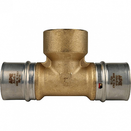 МП Тройник резьбовой пресс для металлопласта STOUT Ø32х1&quot;х32 В