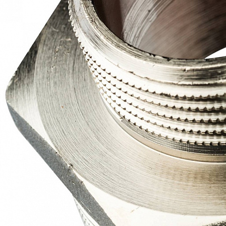 Ниппель переходной резьбовой латунный STOUT никель 2&quot;x11/4&quot; Н