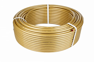Труба из сшитого полиэтилена ESSAN GOLD EVOH PEX-b Ø16х2,2 (200м) (золотая) ГОСТ32415-2013