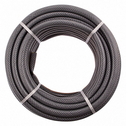 Шланг поливочный армированный ПВХ 4-х слойный СЕРЫЙ PALISAD ПРОФЕССИОНАЛ 3/4&amp;quot; - 35атм (25м)