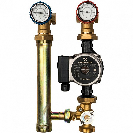 ГБМ Насосная группа STOUT с 3-х приводным смесителем, с насосом GRUNDFOS UPSO25-65 DN25 (1&quot;)