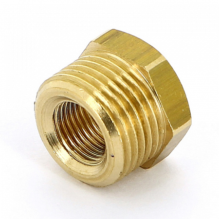 Футорка резьбовая латунная UNI-FITT без покрытия 3/8&quot;х1/4&quot; ВН