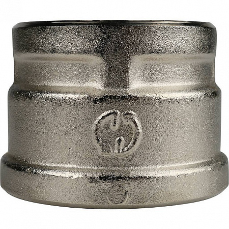 Муфта переходная резьбовая латунная STOUT никель 11/2&quot;X11/4&quot; В