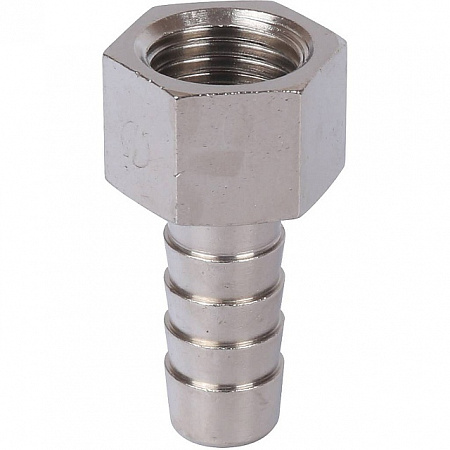 Штуцер резьбовой латунный STOUT никель 1/4&quot;x10мм В