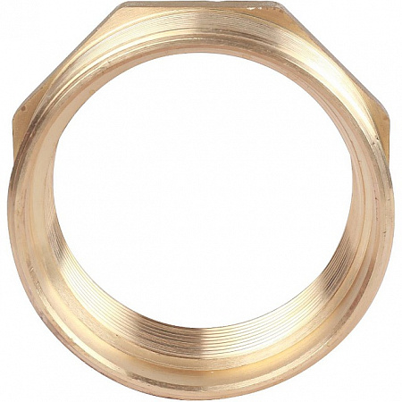 Футорка резьбовая латунная STOUT без покрытия 3&quot;x21/2&quot; ВН