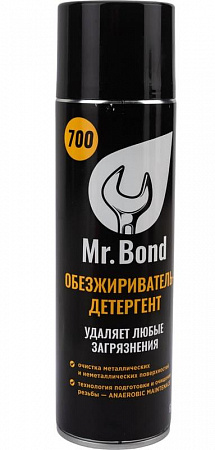 Обезжириватель поверхности резьбы Mr.BOND 700 для анаэробных герметиков, 650мл, аэрозоль