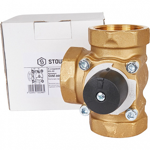 Клапан трехходовой смесительный STOUT 2&amp;quot; (KVs 40 м3/ч)