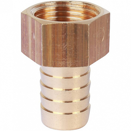 Штуцер резьбовой латунный STOUT без покрытия 1/2&quot;x16мм В
