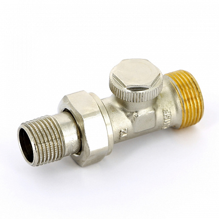 Вентиль обратный UNI-FITT НН 1/2&quot;х3/4&quot;EK с разъемным соединением, никелир.