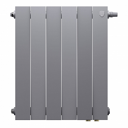Радиатор биметаллический ROYAL THERMO PIANOFORTE SILVER SATIN VDR80 500x6 секций (НС-1506373)