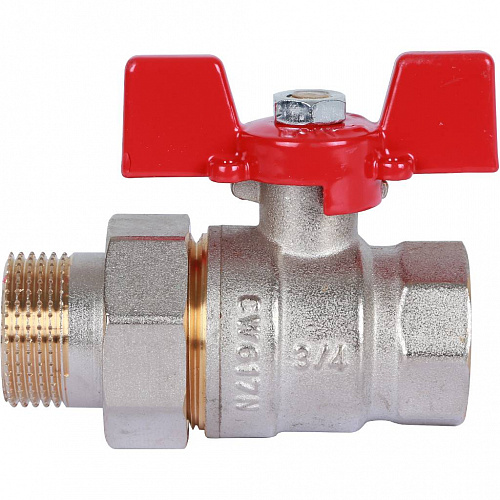 Кран шаровой с американкой ROMMER бабочка 3/4&amp;quot; ВН
