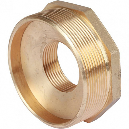 Футорка резьбовая латунная STOUT без покрытия 3&quot;x11/4&quot; ВН
