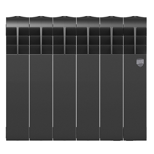 Радиатор биметаллический ROYAL THERMO BILINER NOIR SABLE 350x6 секций, черный (НС-1197124)