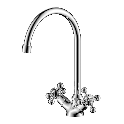 Смеситель для кухни OLIVE'S GIRONA 01431GR хром, латунь, упак (10 шт)