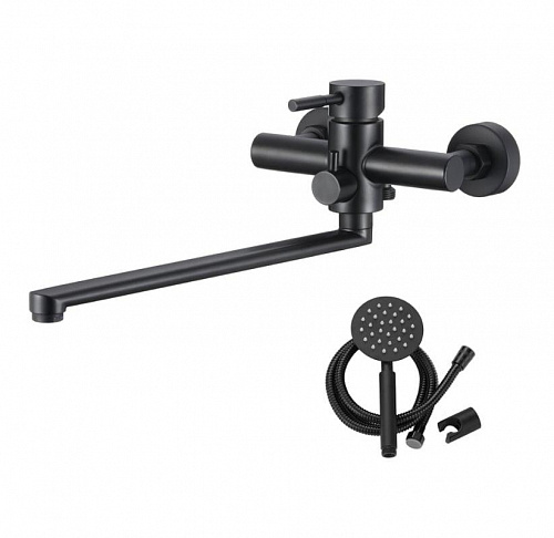 Смеситель для ванны с длинным изливом OLIVE'S BALEAR 13221BLB нержавеющая сталь, нержавеющая сталь,