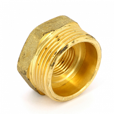 Футорка резьбовая латунная UNI-FITT без покрытия 11/4&quot;х1/2&quot; ВН