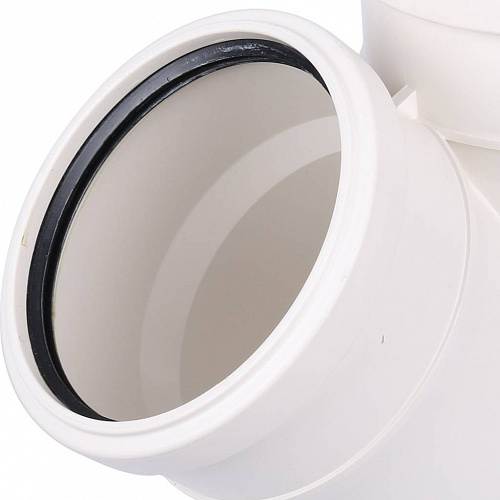 ПВХ Тройник канализационный SINIKON КОМФОРТ ПЛЮС белый Ø110х45°