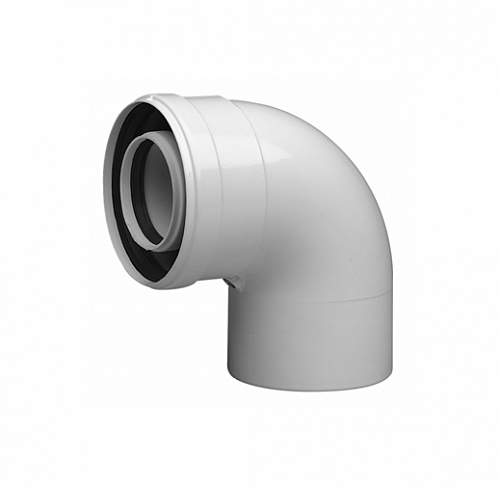 Отвод коаксиальный BAXI Ø60/100-90°