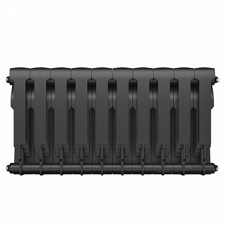 Радиатор биметаллический ROYAL THERMO BILINER NOIR SABLE 350x10 секций, черный (НС-1197126)