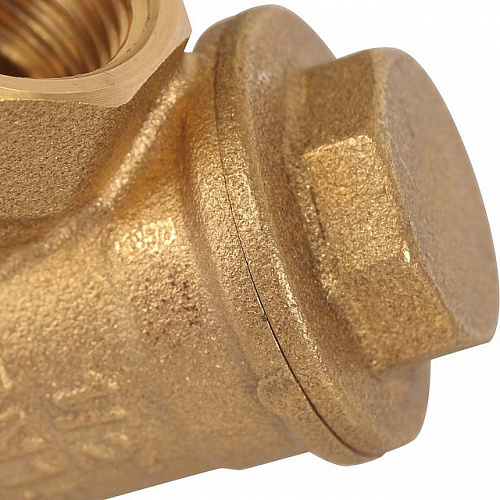 ФГО Фильтр косой грубой очистки STOUT SFW ITAP латунный 1/2&amp;quot;, 500 мкр, желтый