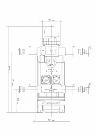 Насос-автомат поверхностный ДЖИЛЕКС КОМФОРТ-ПРО 60/30 (Qmax=60л/мин.; Нmax=25м.)