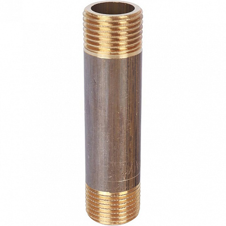 Бочонок резьбовой латунный STOUT без покрытия 1/2&quot;x80мм