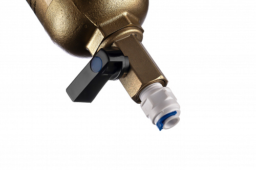 Фильтр промывной два манометра ГЕЙЗЕР БАСТИОН Ø76 без покрытия 3/4&amp;quot; ВР-ВР, 90 мкм, латунная колба