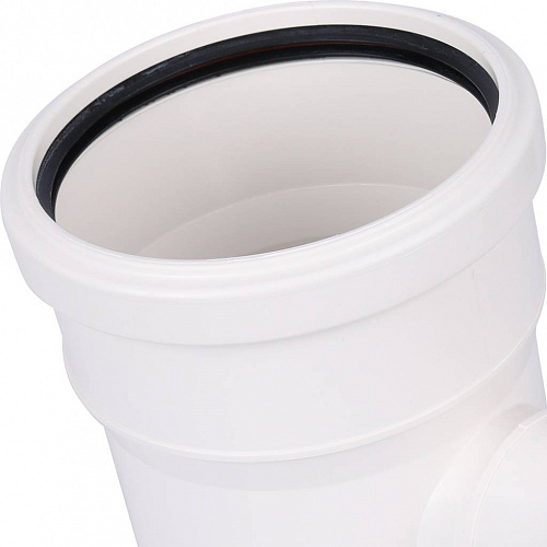 ПВХ Тройник переходной канализационный SINIKON КОМФОРТ ПЛЮС белый Ø110х50х90°