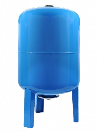 Гидроаккумулятор для воды ESSAN GIDRACH-NE вертикальный 24 л, 1&quot; Н, синий, концевой, нерж фланец