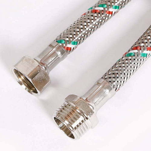 Гибкая подводка UNI-FITT ВН 1/2&amp;quot;, 120 см, DN 8, оплётка из нерж. стали
