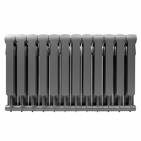 Радиатор биметаллический ROYAL THERMO BILINER SILVER SATIN 500x12 секций, серый (НС-1176316)