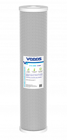 Картридж сменный угольный брикет VODOS CTO-20BB, для корпуса 20BB, для мех. и сорбцион оч