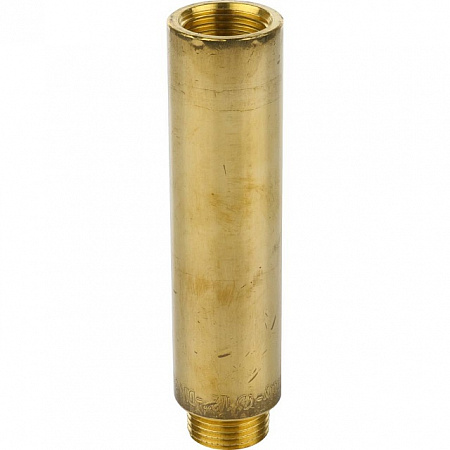 Удлинитель резьбовой латунный STOUT без покрытия 1/2&quot;x100мм ВН