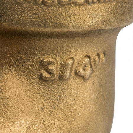 Угол с упором резьбовой латунный STOUT без покрытия 3/4&quot; ВН