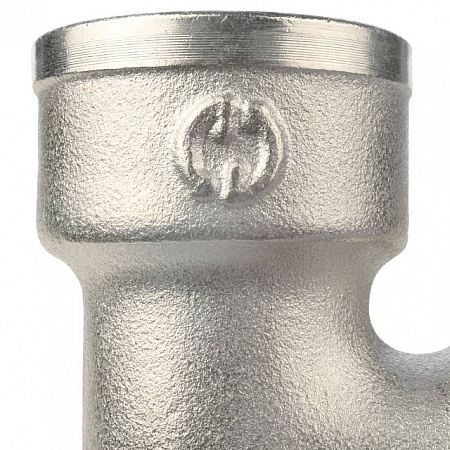 Угол с упором резьбовой латунный STOUT никель 3/4&quot; ВН