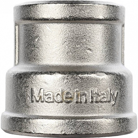 Муфта переходная резьбовая латунная STOUT никель 1&quot;X3/4&quot; В