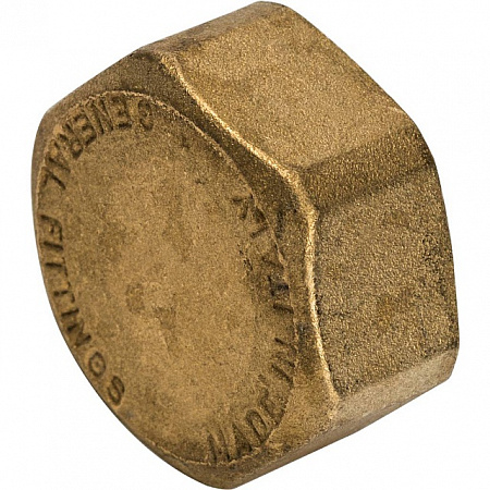 Заглушка резьбовая латунная STOUT без покрытия 3/4&quot; В
