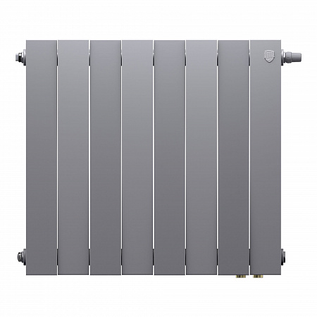 Радиатор биметаллический ROYAL THERMO PIANOFORTE SILVER SATIN VDR80 500x8 секций (НС-1506374)