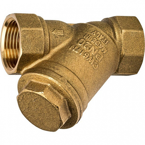 ФГО Фильтр косой грубой очистки STOUT SFW латунный 3/4&amp;quot;, 500 мкр, желтый