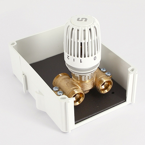 Терморегулирующий узел для теплого пола UNI-FITT HEATBOX В, с 1-ой термоголовкой