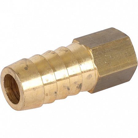 Штуцер резьбовой латунный STOUT без покрытия 1/8&quot;x14мм В