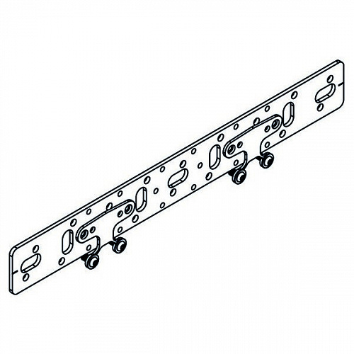 Монтажная планка-кронштейн для водорозеток REHAU 75/150 плоский, с амортизаторами
