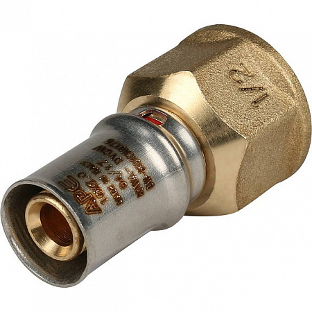 МП Муфта резьбовая пресс для металлопласта STOUT Ø16х1/2&quot; В