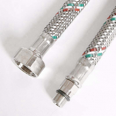 Гибкая подводка для смесителя UNI-FITT М10х1 - 1/2&quot;, 120 см, DN 8, оплётка из нерж. стали