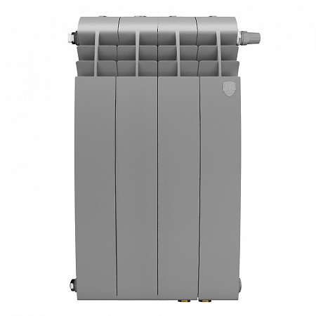 Радиатор биметаллический ROYAL THERMO BILINER SILVER SATIN VDR 500x4 секций, серый (НС-1309748)